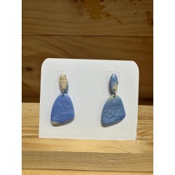BOUCLES D'OREILLES bleues...