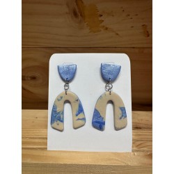 BOUCLES D'OREILLES bleues...