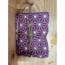 LINGETTES rectangulaires mauve